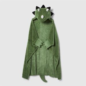 Pillowfort Green Dinosaur Hooded Blanket